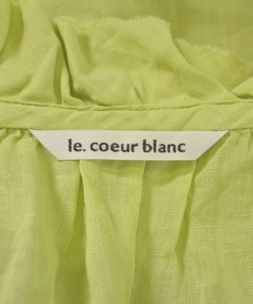 le coeur blanc（ル　クール　ブラン）ブラウス 緑 サイズ:38(M位) レディース/2200691562056