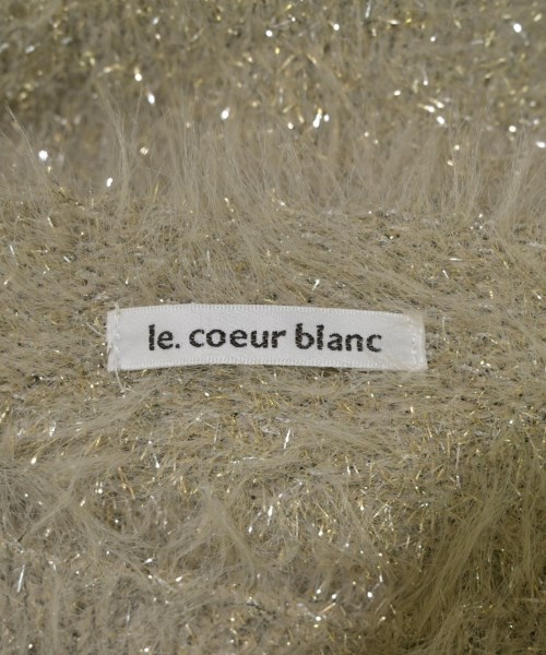 le coeur blanc（ル　クール　ブラン）ニット・セーター ベージュ サイズ:38(M位) レディース/2200694271016