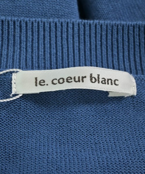 le coeur blanc（ル　クール　ブラン）ベスト/ノースリーブ 青 サイズ:38(M位) レディース/2200698019065
