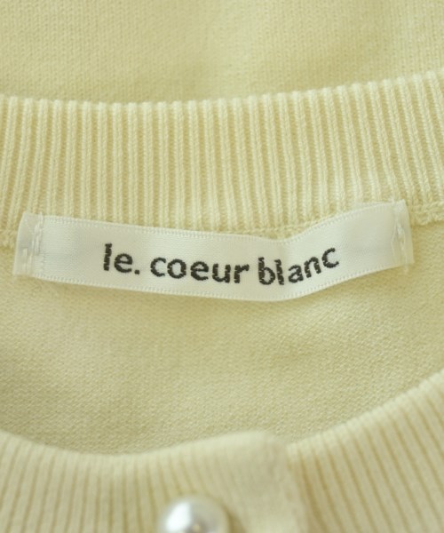 le coeur blanc（ル　クール　ブラン）カーディガン 白 サイズ:38(M位) レディース/2200697120014