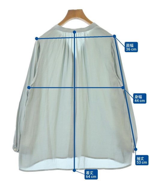 le coeur blanc（ル　クール　ブラン）ブラウス 青 サイズ:38(M位) レディース/2200645168082