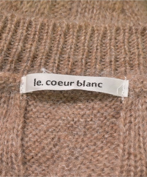 le coeur blanc（ル　クール　ブラン）ニット・セーター 茶 サイズ:38(M位) レディース/2200650408012