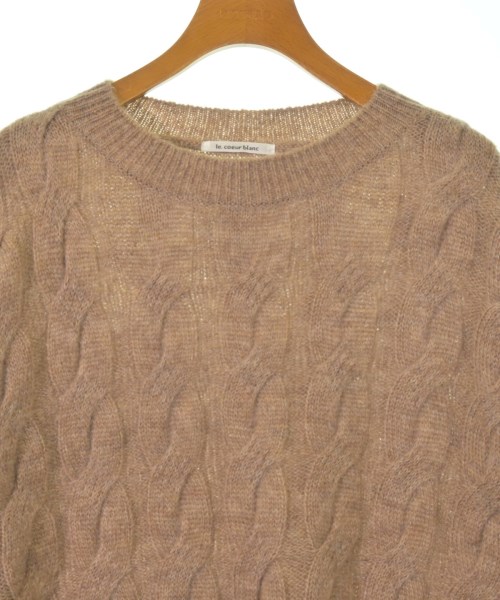 le coeur blanc（ル　クール　ブラン）ニット・セーター 茶 サイズ:38(M位) レディース/2200650408012