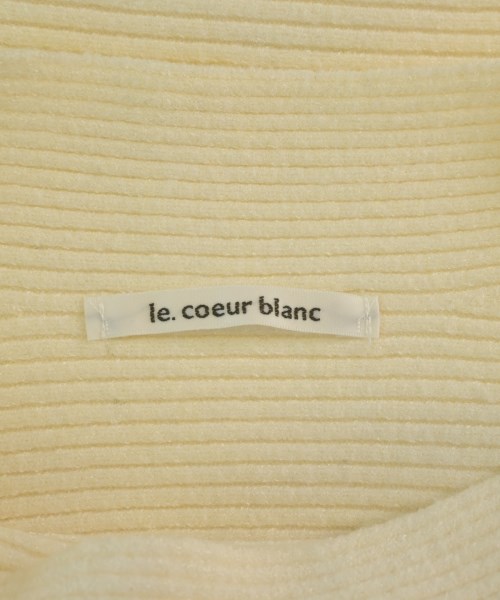 le coeur blanc（ル　クール　ブラン）ニット・セーター 白 サイズ:38(M位) レディース/2200650408029