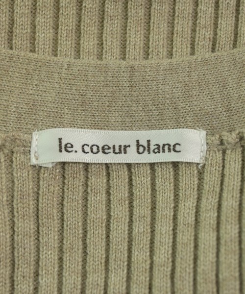 le coeur blanc（ル　クール　ブラン）カーディガン ベージュ サイズ:F レディース/2200645989052