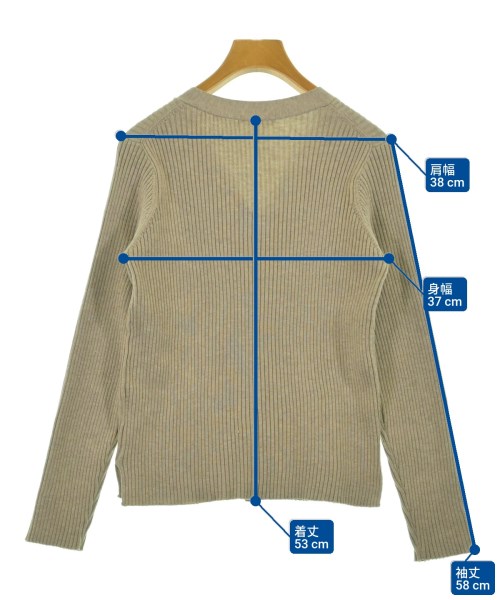 le coeur blanc（ル　クール　ブラン）カーディガン ベージュ サイズ:F レディース/2200645989052