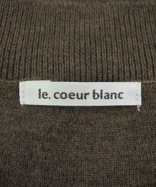 le coeur blanc（ル　クール　ブラン）ニット・セーター 茶 サイズ:38(M位) レディース/2200656284047