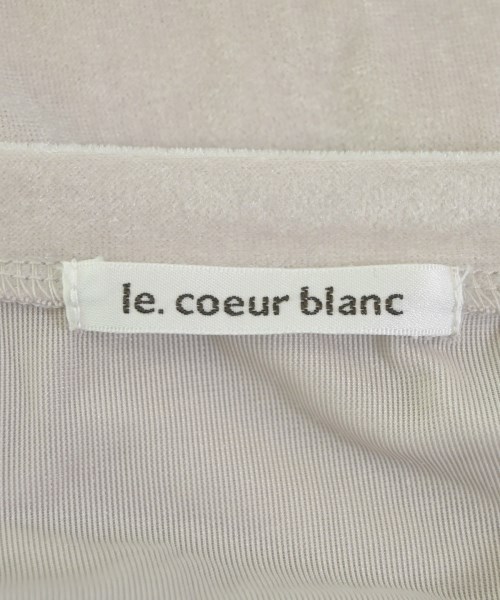 le coeur blanc（ル　クール　ブラン）Tシャツ・カットソー グレー サイズ:38(M位) レディース/2200656781027