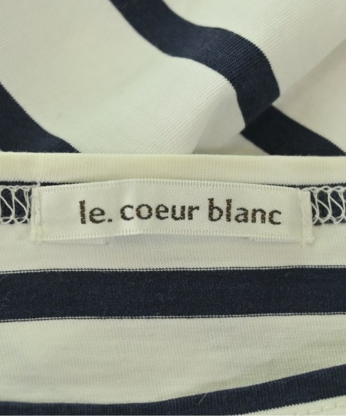 le coeur blanc（ル　クール　ブラン）Tシャツ・カットソー 白 サイズ:38(M位) レディース/2200654525012