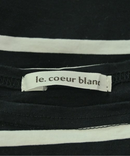 le coeur blanc（ル　クール　ブラン）Tシャツ・カットソー 黒 サイズ:38(M位) レディース/2200654525029