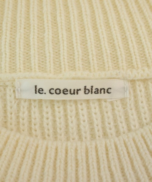 le coeur blanc（ル　クール　ブラン）ニット・セーター 白 サイズ:38(M位) レディース/2200651911061