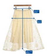 le coeur blanc（ル　クール　ブラン）ロング・マキシ丈スカート 白 サイズ:38(M位) レディース/2200656173044