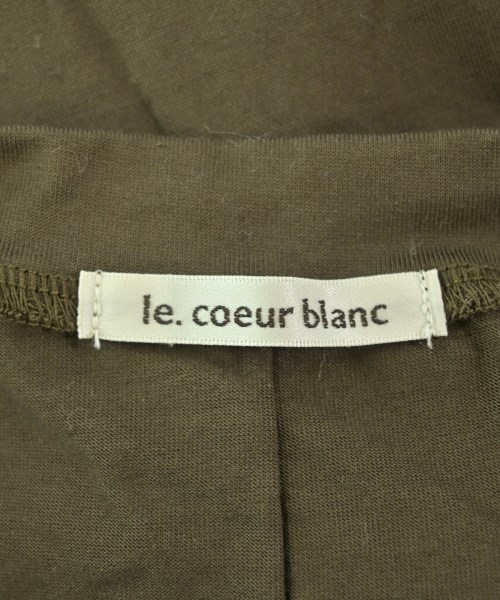 le coeur blanc（ル　クール　ブラン）Tシャツ・カットソー 茶 サイズ:38(M位) レディース/2200659048042