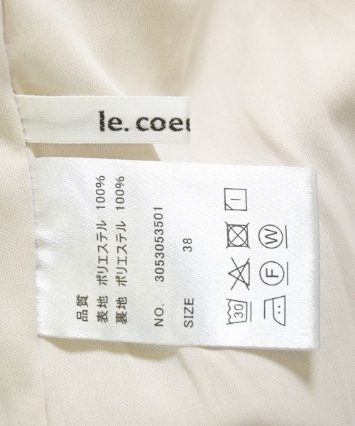 le coeur blanc（ル　クール　ブラン）その他 白 サイズ:38(M位) レディース/2200708804018