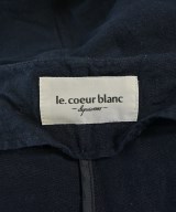le coeur blanc（ル　クール　ブラン）ノーカラージャケット 紺 サイズ:38(M位) レディース/2200715304068
