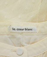 le coeur blanc（ル　クール　ブラン）ブラウス 白 サイズ:38(M位) レディース/2200715304136