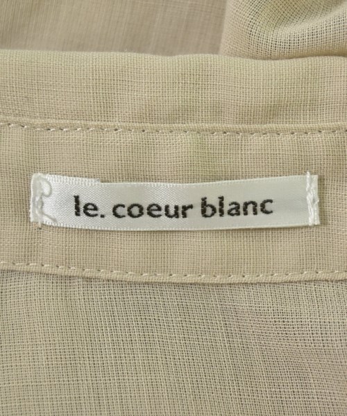 le coeur blanc（ル　クール　ブラン）ブラウス ベージュ サイズ:38(M位) レディース/2200716813019