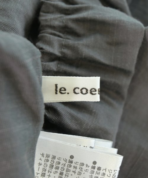 le coeur blanc（ル　クール　ブラン）ブラウス グレー サイズ:38(M位) レディース/2200714115177