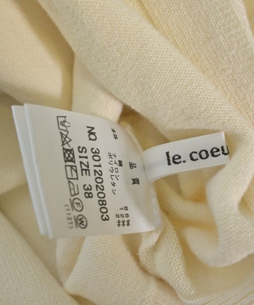 le coeur blanc（ル　クール　ブラン）ニット・セーター 白 サイズ:38(M位) レディース/2200714115184
