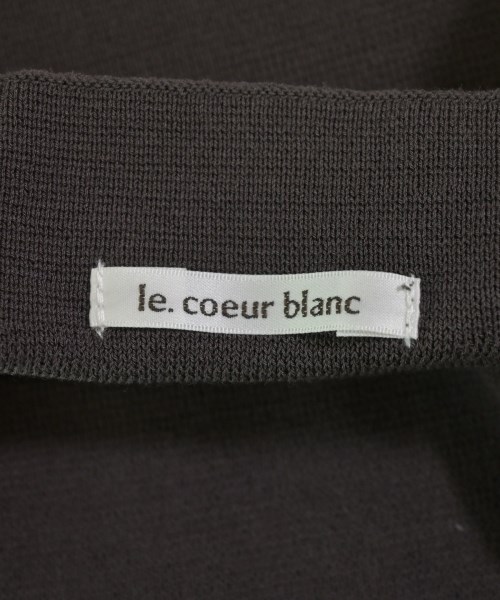 le coeur blanc（ル　クール　ブラン）ニット・セーター 茶 サイズ:38(M位) レディース/2200713152104