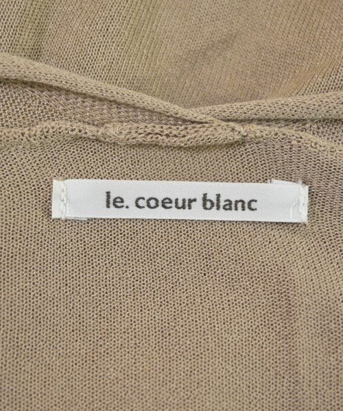 le coeur blanc（ル　クール　ブラン）カーディガン ベージュ サイズ:38(M位) レディース/2200635357021