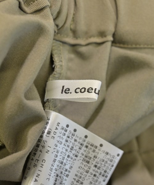 le coeur blanc（ル　クール　ブラン）カーゴパンツ カーキ サイズ:36(S位) レディース/2200643415027