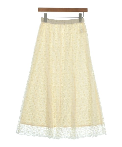 le coeur blanc(ル　クール　ブラン)ロング・マキシ丈スカート 白 サイズ:38(M位)/2200633647025