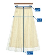 le coeur blanc（ル　クール　ブラン）ロング・マキシ丈スカート 白 サイズ:38(M位) レディース/2200633647025