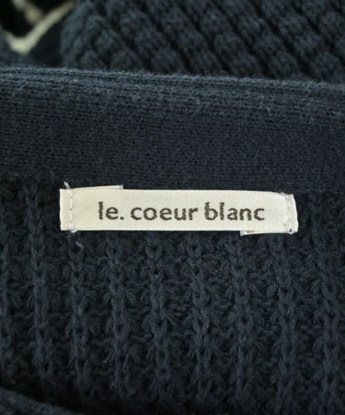 le coeur blanc（ル　クール　ブラン）ニット・セーター 紺 サイズ:38(M位) レディース/2200634219146