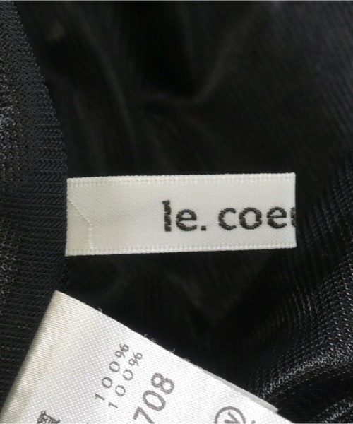 le coeur blanc（ル　クール　ブラン）ロング・マキシ丈スカート 黒 サイズ:38(M位) レディース/2200634219184