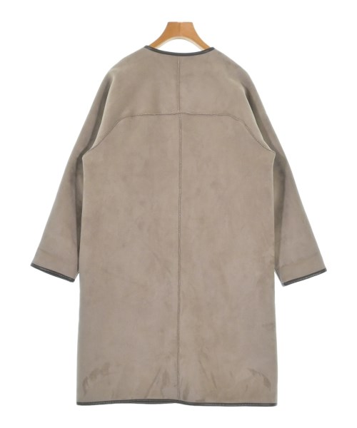 le coeur blanc（ル　クール　ブラン）ムートンコート 茶 サイズ:36(S位) レディース/2200634605017