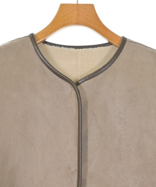 le coeur blanc（ル　クール　ブラン）ムートンコート 茶 サイズ:36(S位) レディース/2200634605017