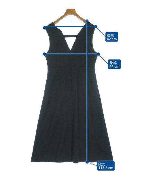 le coeur blanc（ル　クール　ブラン）ワンピース 黒 サイズ:38(M位) レディース/2200640785031