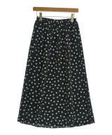 le coeur blanc（ル　クール　ブラン）ロング・マキシ丈スカート 黒 サイズ:38(M位) レディース/2200640785185