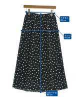 le coeur blanc（ル　クール　ブラン）ロング・マキシ丈スカート 黒 サイズ:38(M位) レディース/2200640785185