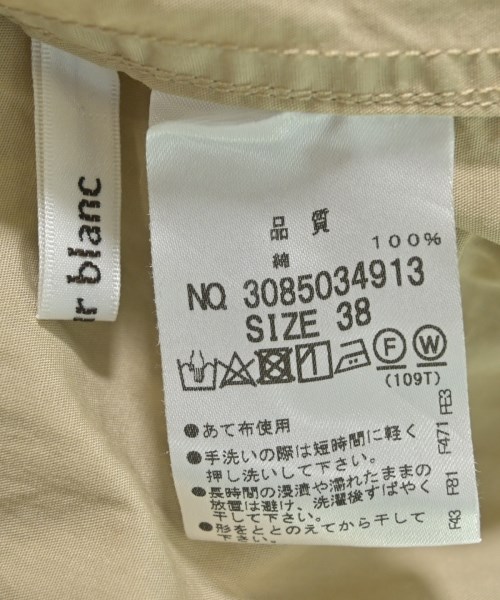 le coeur blanc（ル　クール　ブラン）カジュアルシャツ ベージュ サイズ:38(M位) レディース/2200641826016