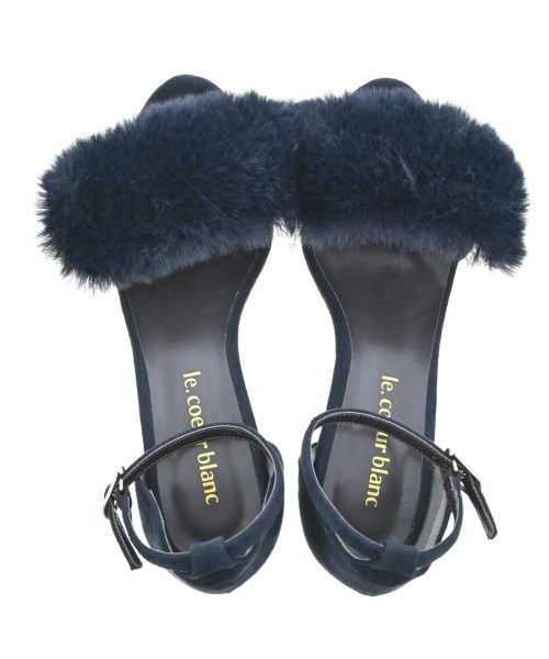 le coeur blanc（ル　クール　ブラン）サンダル 黒 サイズ:EU36(22.5cm位) レディース/2200645521115