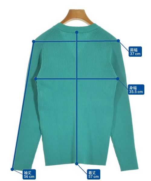 le coeur blanc（ル　クール　ブラン）カーディガン 緑 サイズ:38(M位) レディース/2200648731030