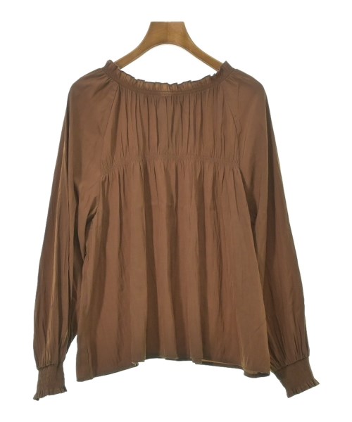 le coeur blanc（ル　クール　ブラン）ブラウス 茶 サイズ:38(M位) レディース/2200647720042