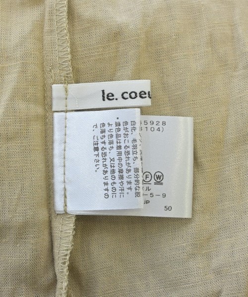 le coeur blanc（ル　クール　ブラン）ワンピース ベージュ サイズ:38(M位) レディース/2200646275048