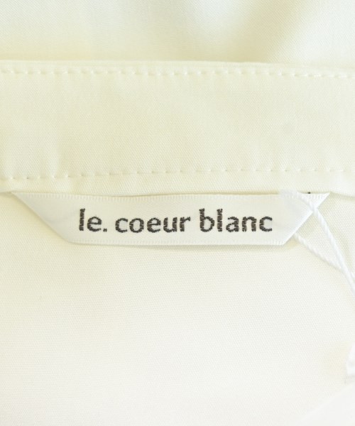 le coeur blanc（ル　クール　ブラン）ブラウス 白 サイズ:38(M位) レディース/2200646501123