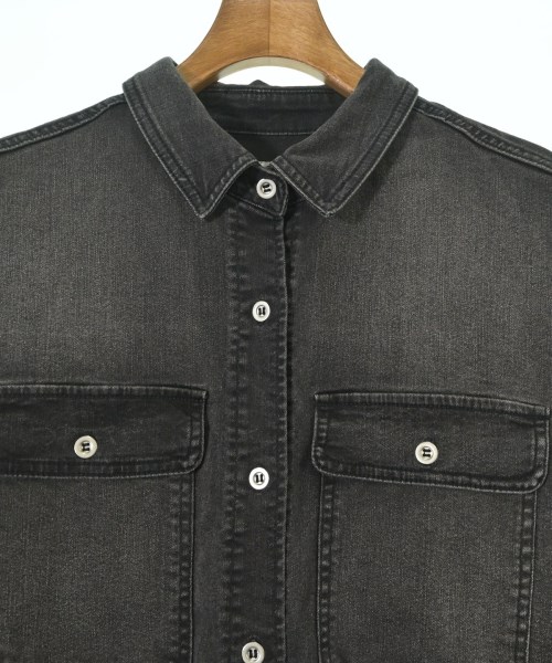 le coeur blanc（ル　クール　ブラン）カジュアルシャツ 黒 サイズ:38(M位) レディース/2200638714340