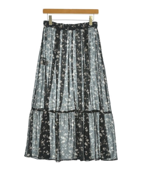 le coeur blanc（ル　クール　ブラン）ロング・マキシ丈スカート 黒 サイズ:38(M位) レディース/2200647331125