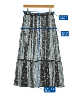 le coeur blanc（ル　クール　ブラン）ロング・マキシ丈スカート 黒 サイズ:38(M位) レディース/2200647331125