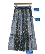 le coeur blanc（ル　クール　ブラン）ロング・マキシ丈スカート 黒 サイズ:38(M位) レディース/2200648597100