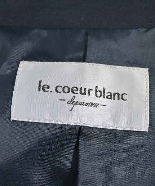 le coeur blanc（ル　クール　ブラン）テーラードジャケット 黒 サイズ:38(M位) レディース/2200703117151