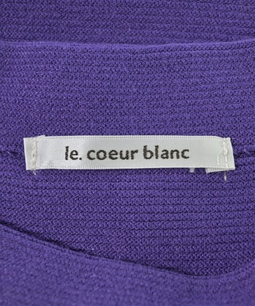 le coeur blanc（ル　クール　ブラン）ニット・セーター 紫 サイズ:38(M位) レディース/2200705350150