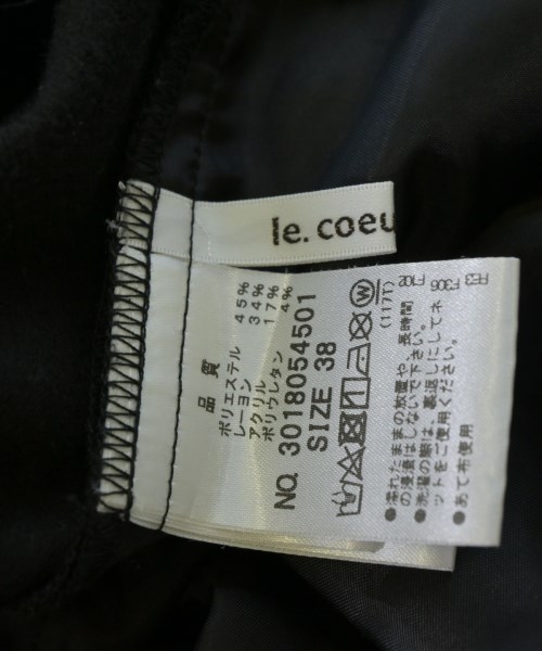 le coeur blanc（ル　クール　ブラン）その他 黒 サイズ:38(M位) レディース/2200705184052