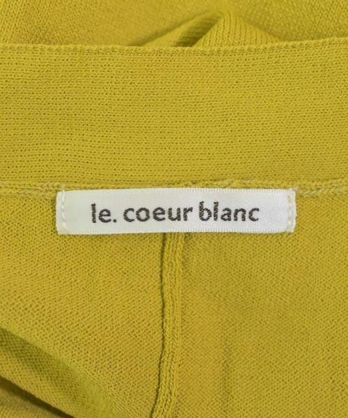 le coeur blanc（ル　クール　ブラン）カーディガン 黄 サイズ:38(M位) レディース/2200662804161