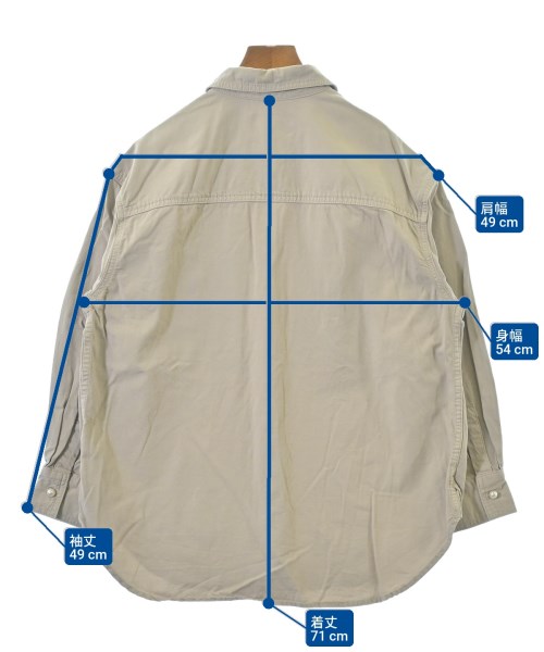 le coeur blanc（ル　クール　ブラン）カジュアルシャツ ベージュ サイズ:38(M位) レディース/2200662119043